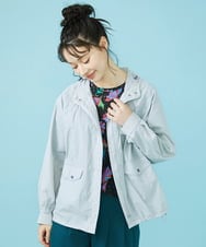 GJJHV31250 Jocomomola(ホコモモラ) 【撥水加工】フード付きブルゾン ライトグレー