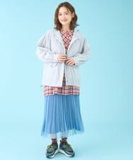 GJJHV31250 Jocomomola(ホコモモラ) 【撥水加工】フード付きブルゾン ライトグレー