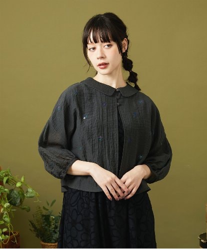 GJJJB52250 Jocomomola テンセルシアーショートジャケット