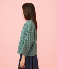 GJJJE40240 Jocomomola(ホコモモラ) Burbuja ドットフクレジャカードライトジャケット グリーン