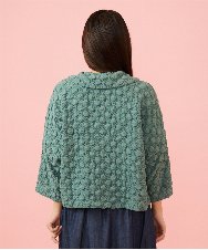 GJJJE40240 Jocomomola(ホコモモラ) Burbuja ドットフクレジャカードライトジャケット グリーン