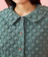 GJJJE40240 Jocomomola(ホコモモラ) Burbuja ドットフクレジャカードライトジャケット グリーン