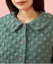 GJJJE40240 Jocomomola(ホコモモラ) Burbuja ドットフクレジャカードライトジャケット グリーン
