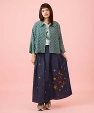 GJJJE40240 Jocomomola(ホコモモラ) Burbuja ドットフクレジャカードライトジャケット グリーン