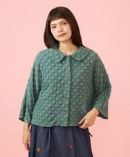 GJJJE40240 Jocomomola(ホコモモラ) Burbuja ドットフクレジャカードライトジャケット グリーン