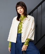 GJJJE40240 Jocomomola(ホコモモラ) Burbuja ドットフクレジャカードライトジャケット アイボリー