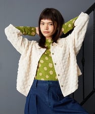 GJJJE40240 Jocomomola(ホコモモラ) Burbuja ドットフクレジャカードライトジャケット アイボリー