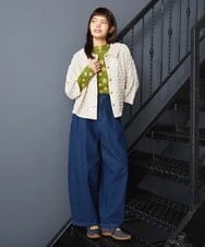 GJJJE40240 Jocomomola(ホコモモラ) Burbuja ドットフクレジャカードライトジャケット アイボリー