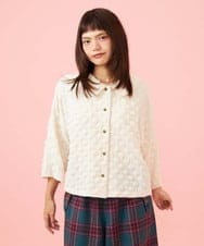 GJJJE40240 Jocomomola(ホコモモラ) Burbuja ドットフクレジャカードライトジャケット アイボリー