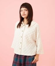 GJJJE40240 Jocomomola(ホコモモラ) Burbuja ドットフクレジャカードライトジャケット アイボリー
