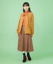 GJJJT39260 Jocomomola(ホコモモラ) テンセルピーチ ライトブルゾン ベージュ