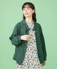 GJJJT39260 Jocomomola(ホコモモラ) テンセルピーチ ライトブルゾン ベージュ