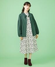 GJJJT39260 Jocomomola(ホコモモラ) テンセルピーチ ライトブルゾン ベージュ