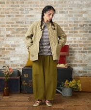 GJJLA37360 Jocomomola(ホコモモラ) Esponjoso キルティングブルゾン カーキ