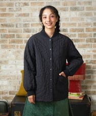 GJJLA37360 Jocomomola(ホコモモラ) Esponjoso キルティングブルゾン カーキ