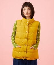 GJJLD31300 Jocomomola(ホコモモラ) 【ダブルポイント】2WAY リバーシブルダウンベスト マスタード