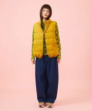 GJJLD31300 Jocomomola(ホコモモラ) 【ダブルポイント】2WAY リバーシブルダウンベスト マスタード