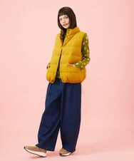 GJJLD31300 Jocomomola(ホコモモラ) 【ダブルポイント】2WAY リバーシブルダウンベスト マスタード