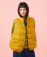 GJJLD31300 Jocomomola(ホコモモラ) 【ダブルポイント】2WAY リバーシブルダウンベスト マスタード