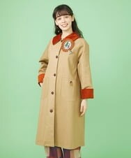 GJJLS02360 Jocomomola(ホコモモラ) Paseo ステンカラーコート ベージュ
