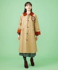 GJJLS02360 Jocomomola(ホコモモラ) Paseo ステンカラーコート ベージュ