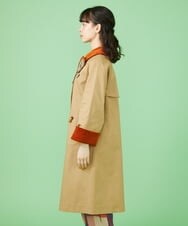GJJLS02360 Jocomomola(ホコモモラ) Paseo ステンカラーコート ベージュ