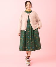 GJKAA31110 Jocomomola(ホコモモラ) TRベアスムース  レースハイネックカットソー アイボリー