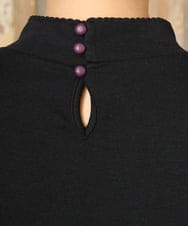 GJKAD33110 Jocomomola(ホコモモラ) ベアスムース 配色刺繍カットソー ベージュ