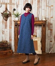 GJKAD33110 Jocomomola(ホコモモラ) ベアスムース 配色刺繍カットソー ベージュ