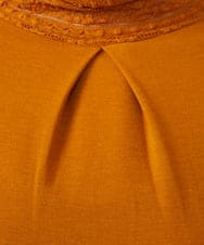 GJKAD34110 Jocomomola(ホコモモラ) ベアスムース ハイネックレースカットソー オレンジ