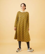 GJKAD34110 Jocomomola(ホコモモラ) ベアスムース ハイネックレースカットソー オレンジ