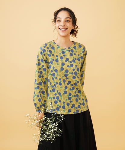 GJKAE36170  Calle de la Bola ドットプリントカットソー