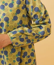 GJKAE36170 Jocomomola(ホコモモラ) Calle de la Bola ドットプリントカットソー グリーン