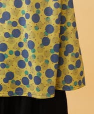 GJKAE36170 Jocomomola(ホコモモラ) Calle de la Bola ドットプリントカットソー グリーン