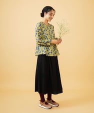 GJKAE36170 Jocomomola(ホコモモラ) Calle de la Bola ドットプリントカットソー グリーン