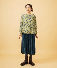 GJKAE36170 Jocomomola(ホコモモラ) Calle de la Bola ドットプリントカットソー グリーン