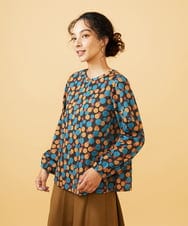 GJKAE36170 Jocomomola(ホコモモラ) Calle de la Bola ドットプリントカットソー ブラウン