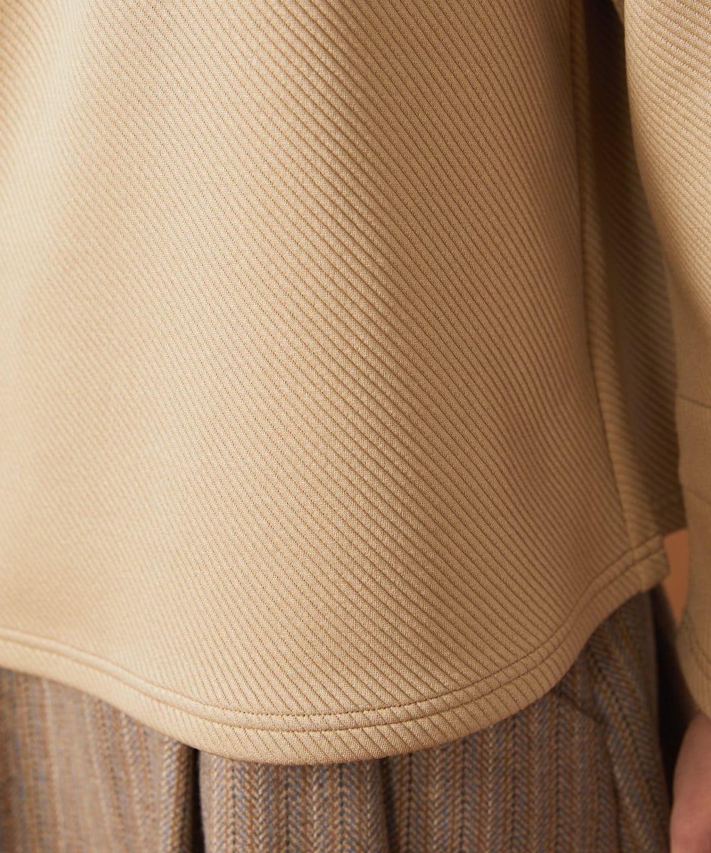 GJKAE37170 Jocomomola(ホコモモラ) Florecer フラワー刺繍プルオーバーカットソー ベージュ