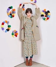GJKAG70190 Jocomomola(ホコモモラ) Mural dot プリントカットソー アイボリー