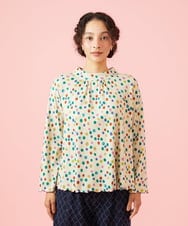 GJKAG70190 Jocomomola(ホコモモラ) Mural dot プリントカットソー アイボリー