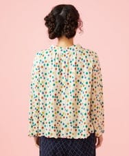 GJKAG70190 Jocomomola(ホコモモラ) Mural dot プリントカットソー アイボリー