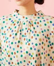 GJKAG70190 Jocomomola(ホコモモラ) Mural dot プリントカットソー アイボリー