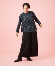 GJKAG70190 Jocomomola(ホコモモラ) Mural dot プリントカットソー ブラック