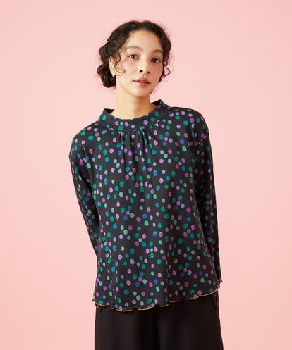 GJKAG70190 Jocomomola Mural dot プリントカットソー