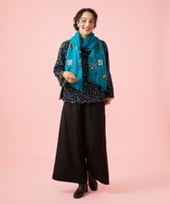 GJKAG70190 Jocomomola(ホコモモラ) Mural dot プリントカットソー ブラック