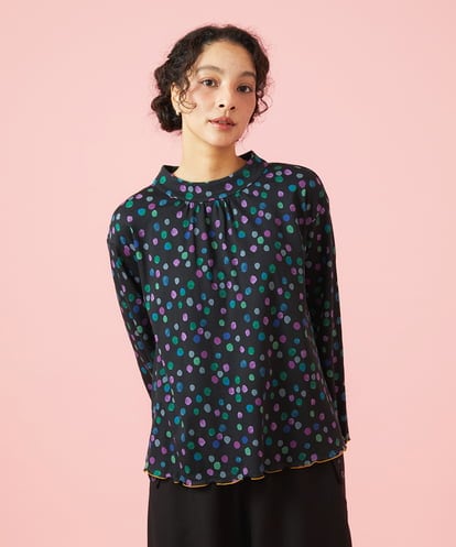 GJKAG70190 Jocomomola Mural dot プリントカットソー