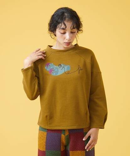 GJKAS34190  como estas 裏起毛カットソー