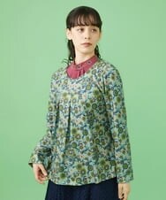 GJKAV33160 Jocomomola(ホコモモラ) Napo フラワープリントカットソー グリーン