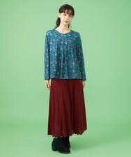 GJKAV33160 Jocomomola(ホコモモラ) Napo フラワープリントカットソー ブルー