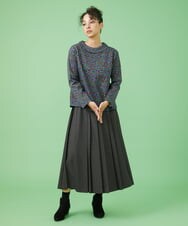 GJKAW35150 Jocomomola(ホコモモラ) Hoja プリントカットソー ブラック